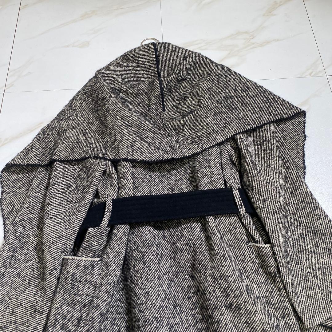 eizo1103 専用YLEVE アルパカツイル ドレープカラーベルデッドコート