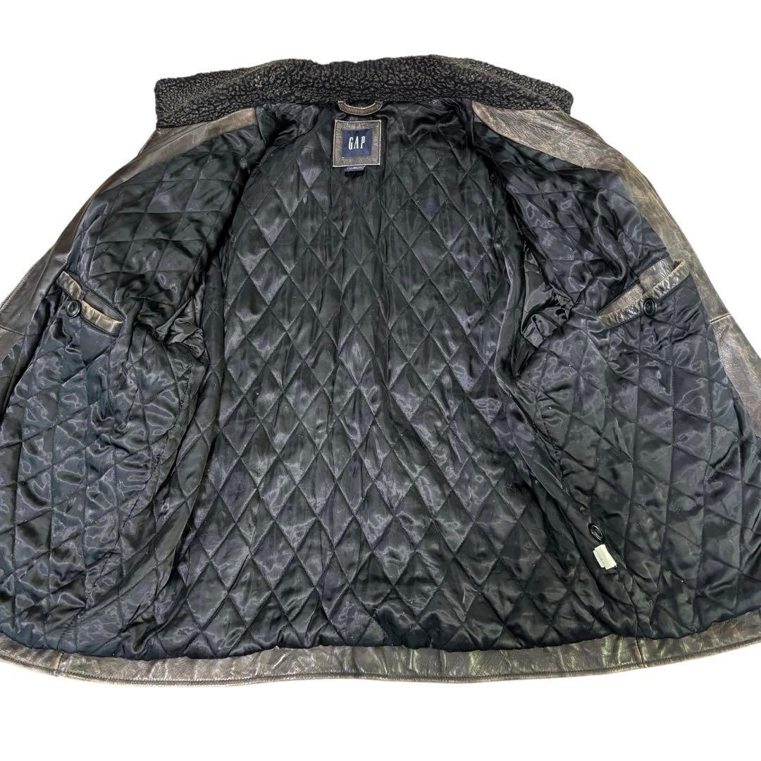 ああああ様専用】OLDGAP レザージャケット ダークブラウン ダメージ