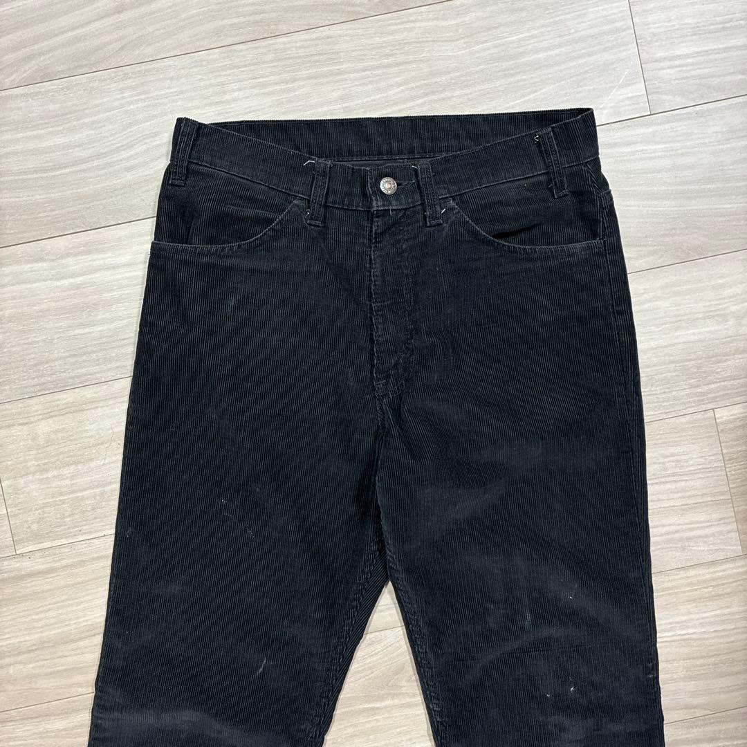 80s リーバイス 519 ブラック コーデュロイ パンツ USA ビンテージ