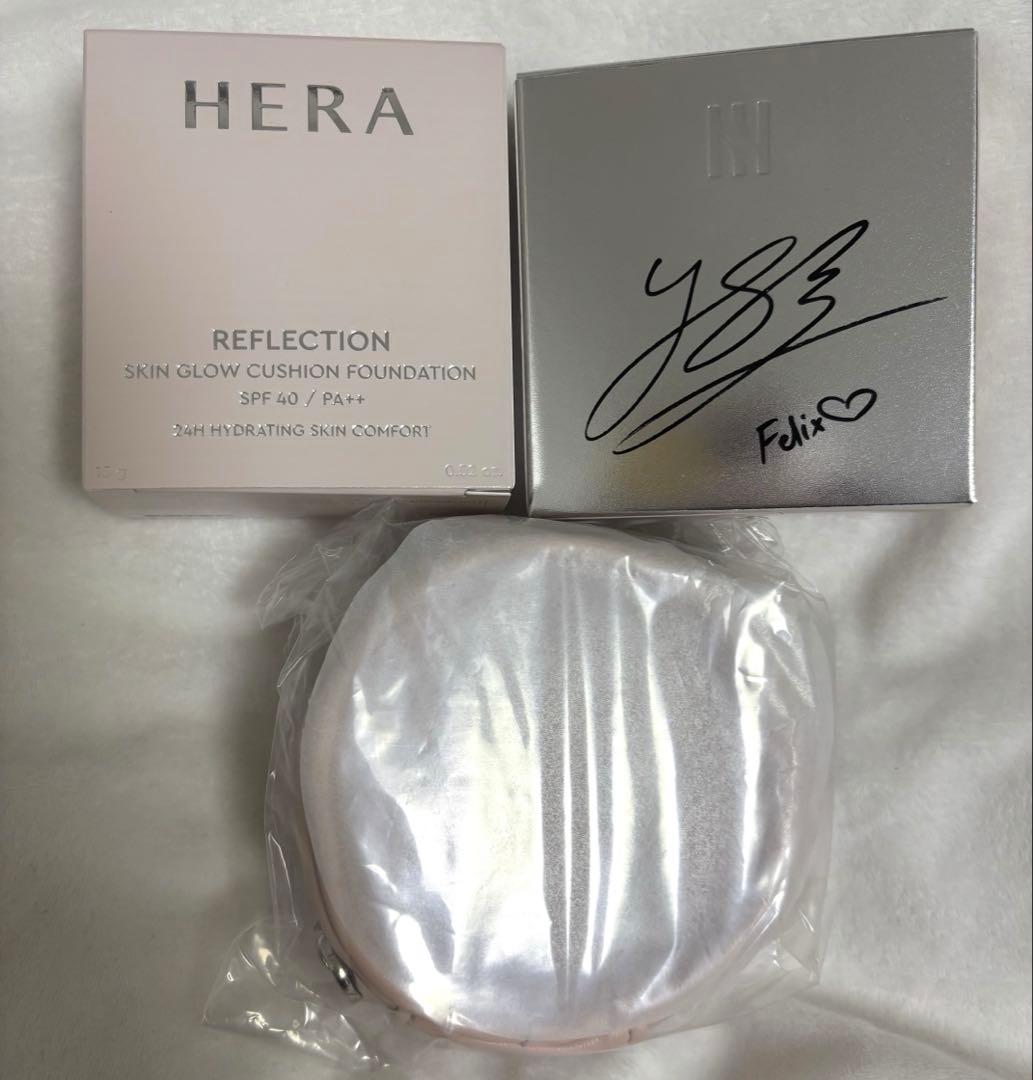 HERA×Felixファンデーション21C1 ローズバニラ HERA 並行輸入品 ヘラ ブラッククッション #21C1 ローズバニラ SPF34