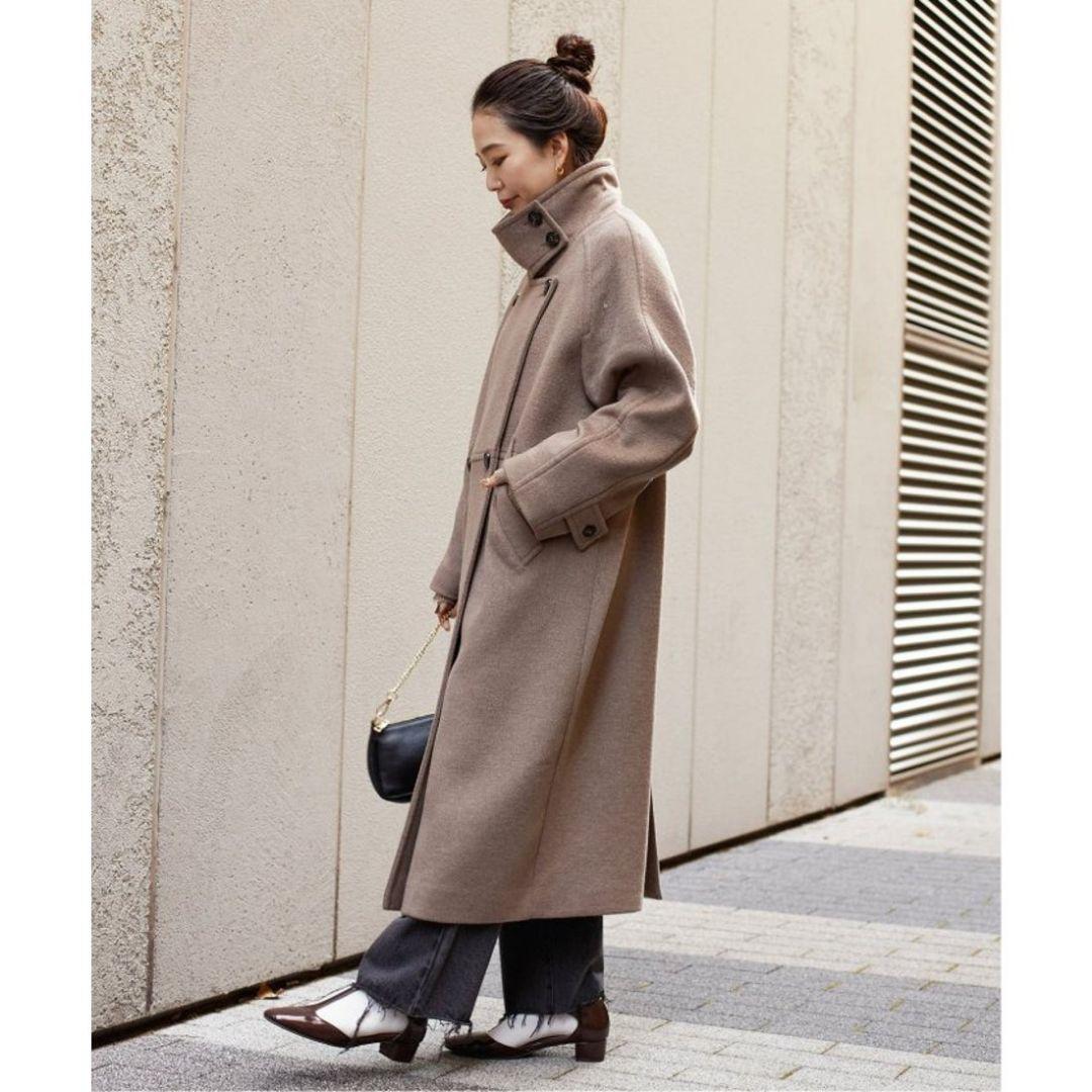 24AW WビーバーコクーンW前スタンドコート - メルカリ