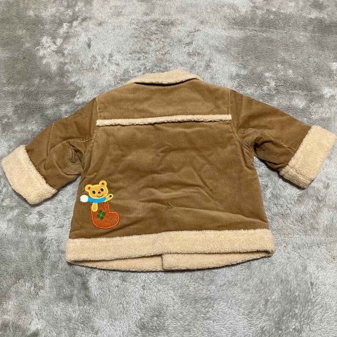 ☆新品☆ ミキハウス ボアジャケット アウター コート コーデュロイ