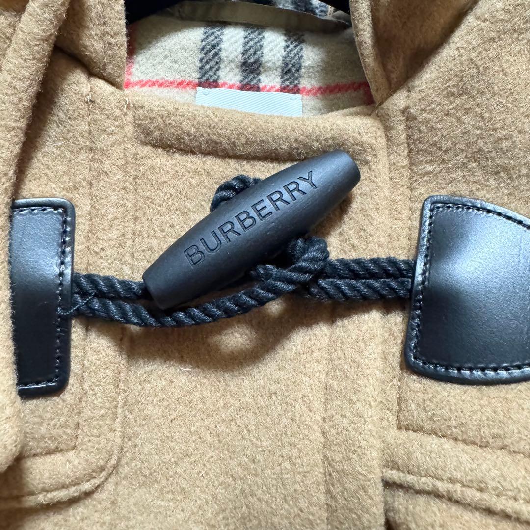 本物 現行タグ 極美品 バーバリー レザー切替 ノバチェック ダッフル