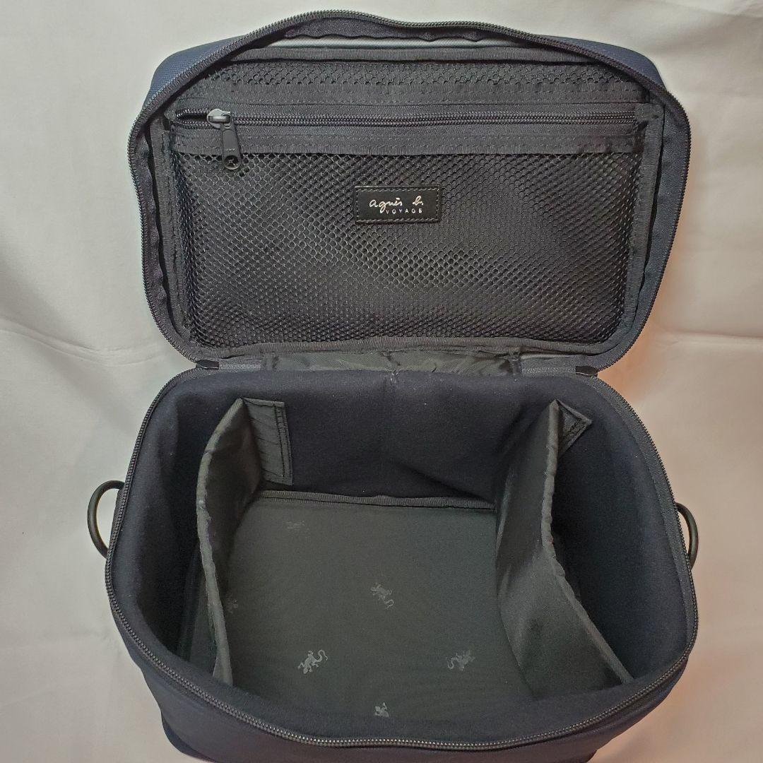 agnes b. ネイビー キャリーケース 鍵付き サザビー ポーチ付き