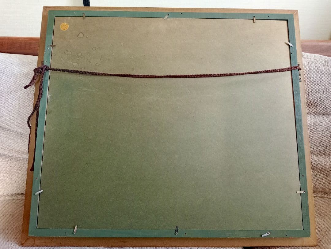 額縁付 1点物 油彩画 黒沢久 風景画『オンフルール』56 × 63cm