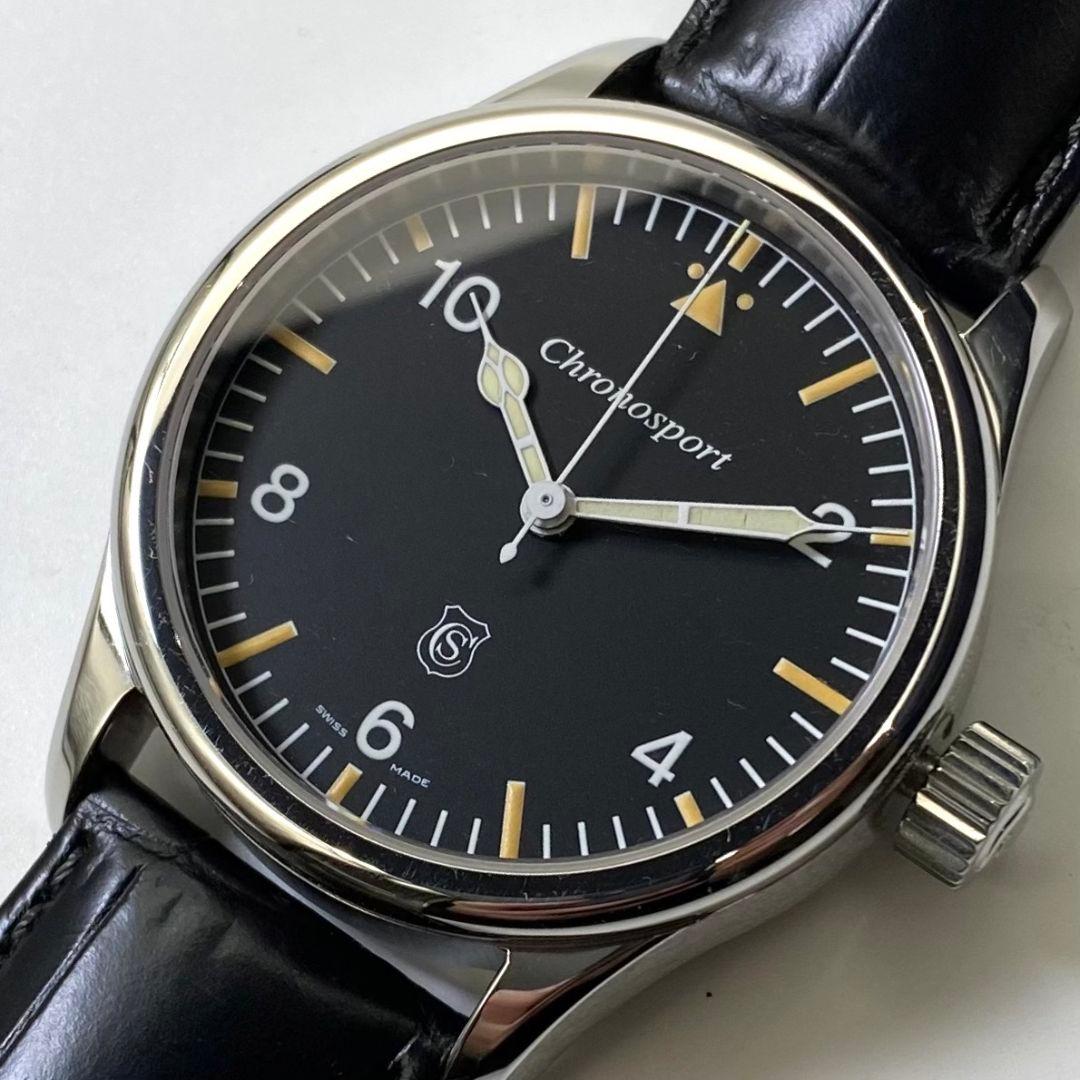 希少 クロノシュポルト CHRONOSPORT GUINAND 手巻き腕時計 - メルカリ