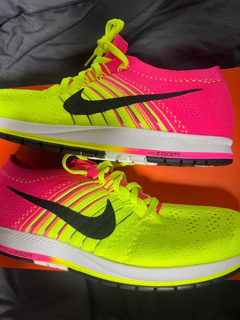Nike Zoom ランニングシューズ 蛍光イエロー/ピンク28.5cm