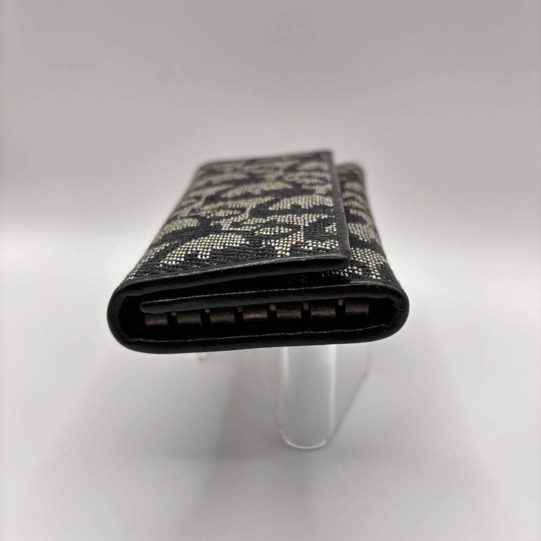 christian dior キーケース 6連 トロッター グレー ブラック
