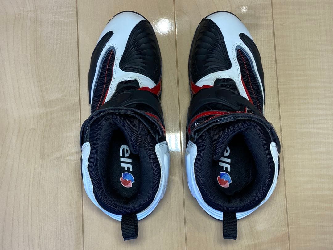 エルフELF シンテーゼ14 ホワイト/レッド 26.5cm バイク シューズ