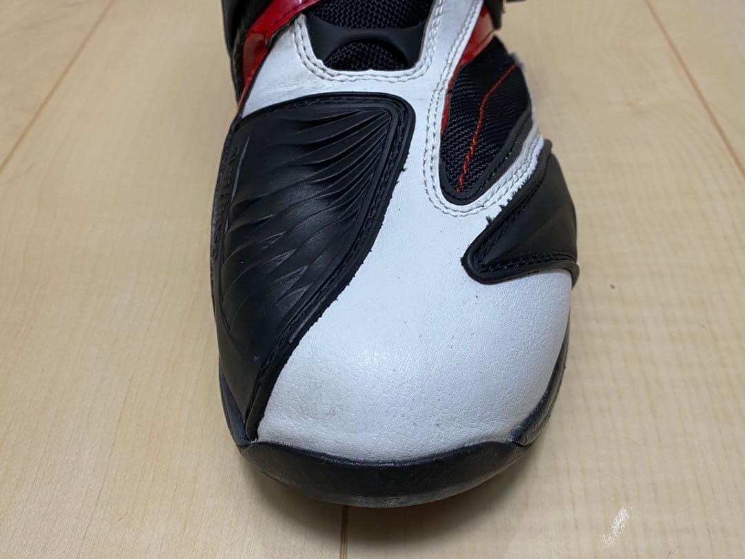 エルフELF シンテーゼ14 ホワイト/レッド 26.5cm バイク シューズ