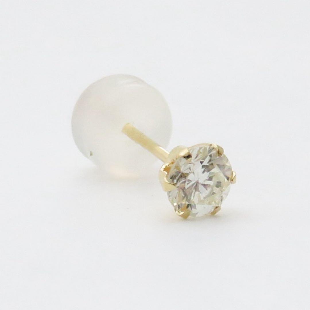 y*a様 【本物保証】K18YG 天然ダイヤモンド 0.221ct ピアス　中宝