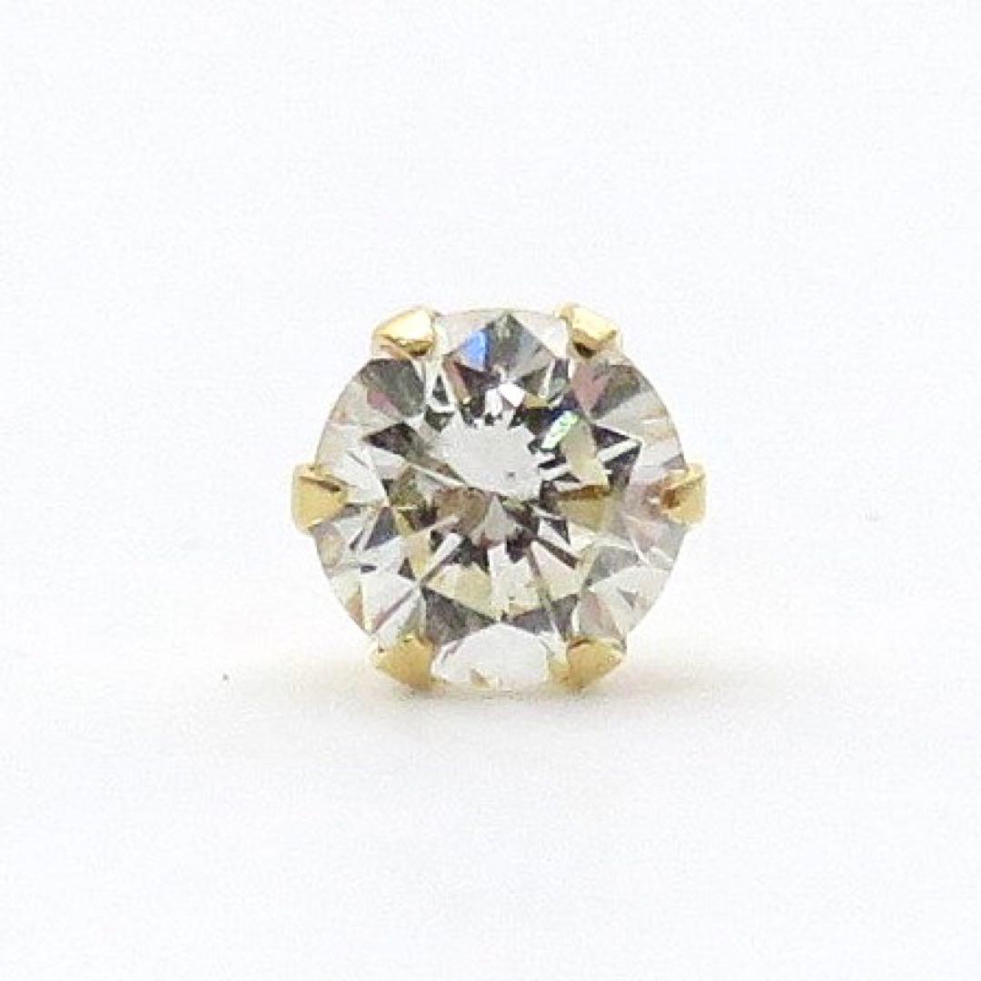 y*a様 【本物保証】K18YG 天然ダイヤモンド 0.221ct ピアス　中宝