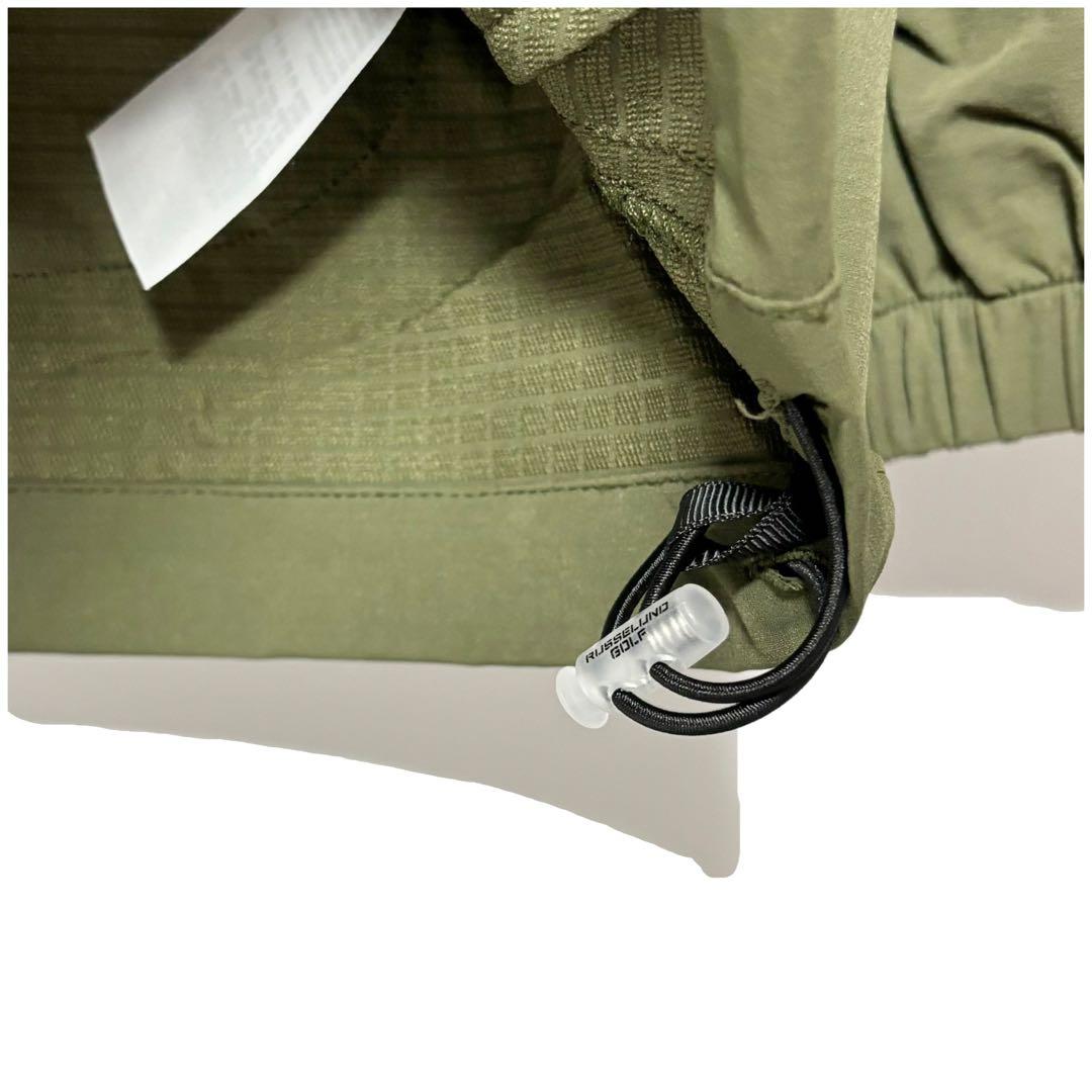 新品 ラッセルノ ゴルフ ハーフジップ プルオーバー ブルゾン カーキ