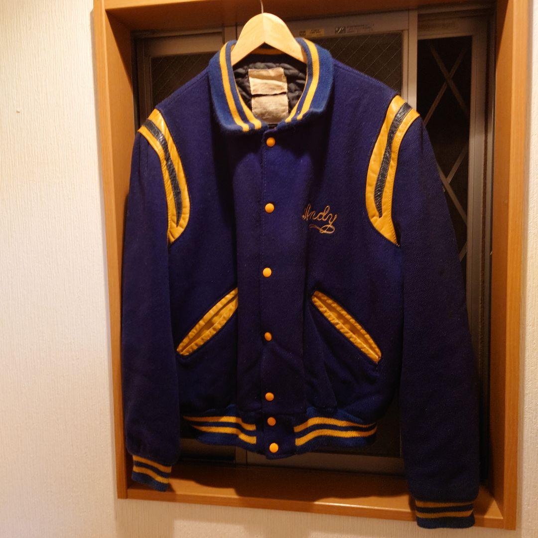 70s 80s DeLONG USA製 スタジャン アワードジャケット