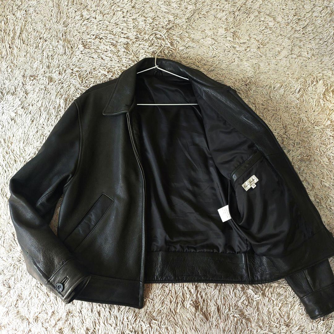 【牛革】Paul Smith　ポールスミス　レザージャケット　ブラック　メンズ Paul Smith（レザージャケット）のフリマアイテム一覧