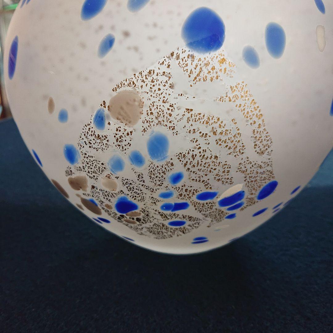 無形文化財 人間国宝 藤田喬平作 題名[氷海]ガラス花瓶