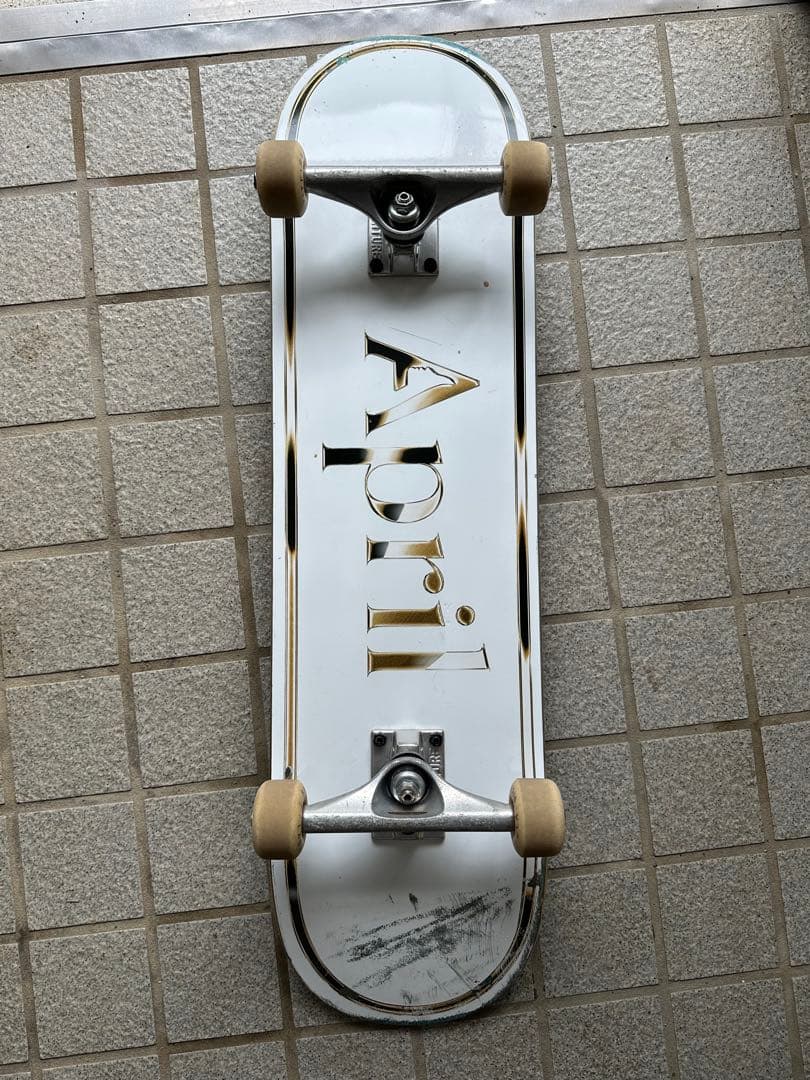 April スケートボード APRIL】OG LOGO BLUE INVERT 7.25インチ エイプリル デッキ キッズ