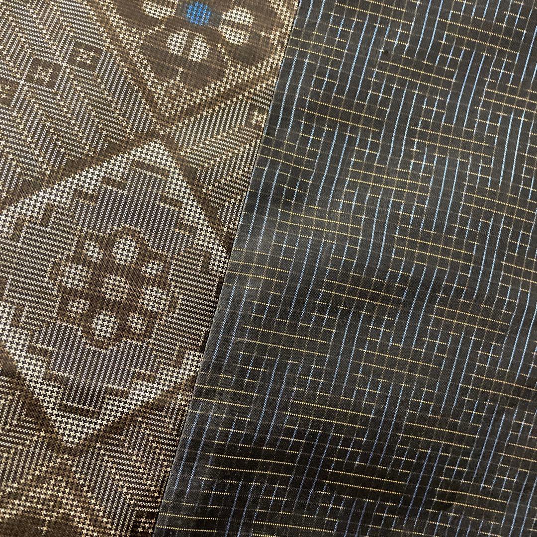 着物ワンピーステントラインロング丈《5》大島紬《龍郷柄7マルキ含む》や紬等L〜