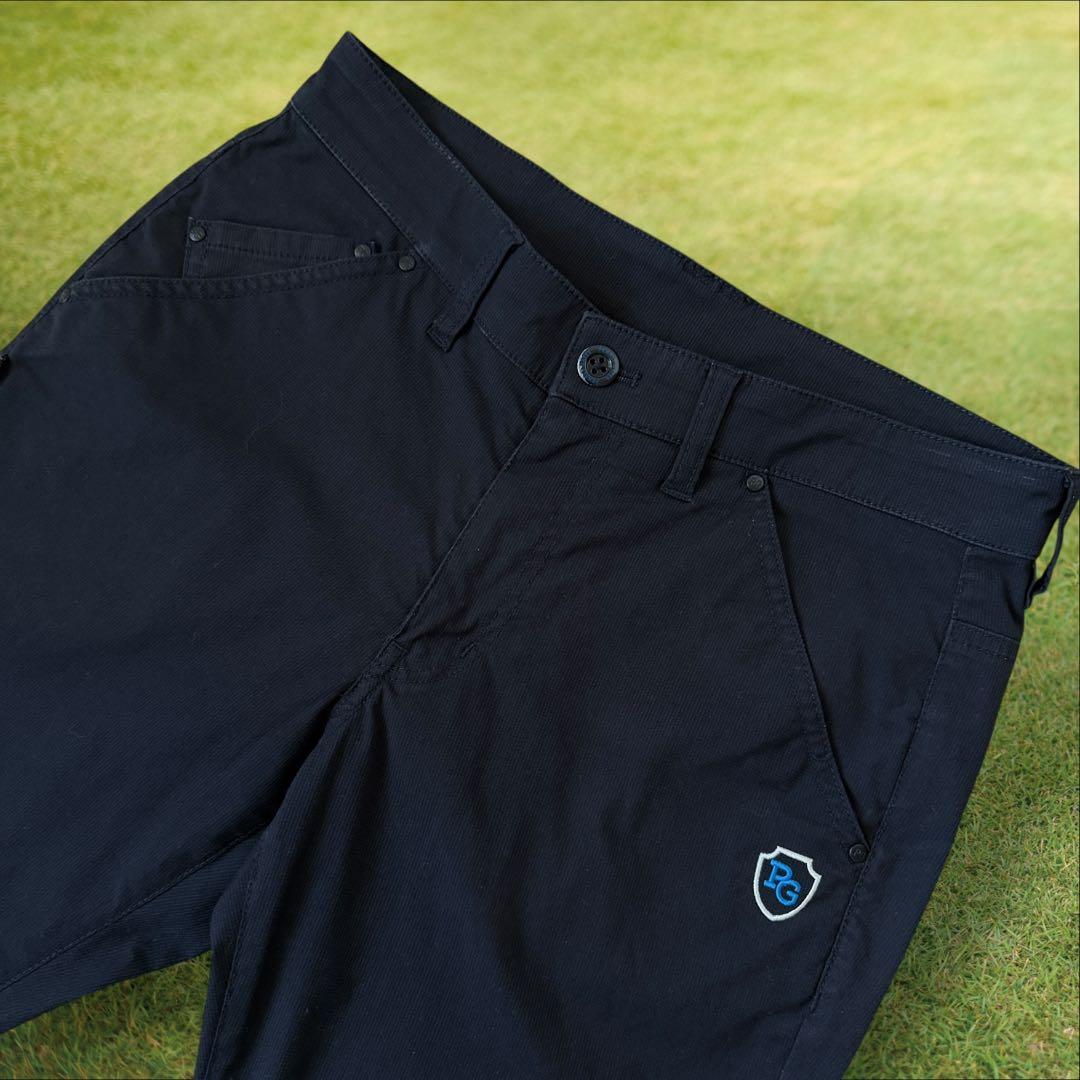 人気デザイン パーリーゲイツ パンツ 紺 S〜M相当 濃紺 ネイビー 3