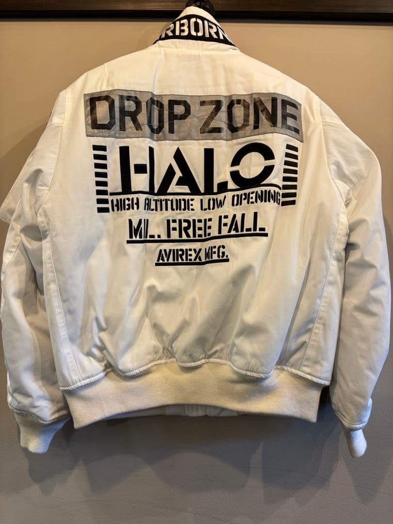 AVIREX アヴィレックス フライトジャケット HALO XL 白 AVIREX MA-1