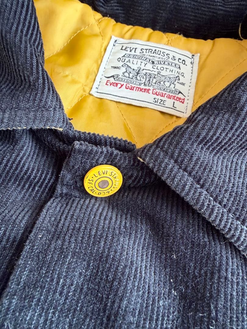 00s Levis リーバイス コーデュロイ スナップスタジャン 両面刺繍 L
