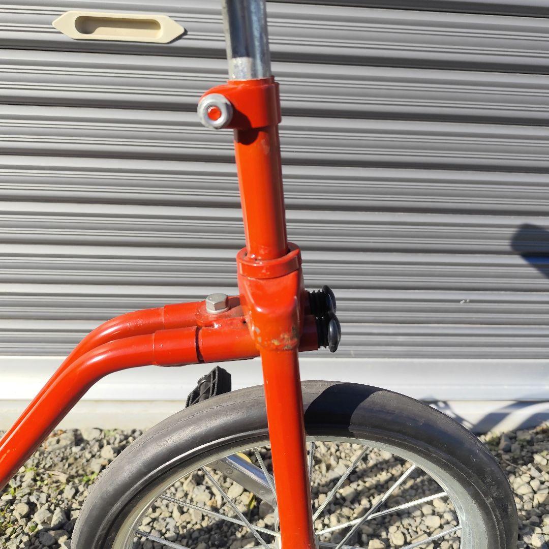 レア 珍品 補助輪付き 1輪車 いちりんしゃ 赤