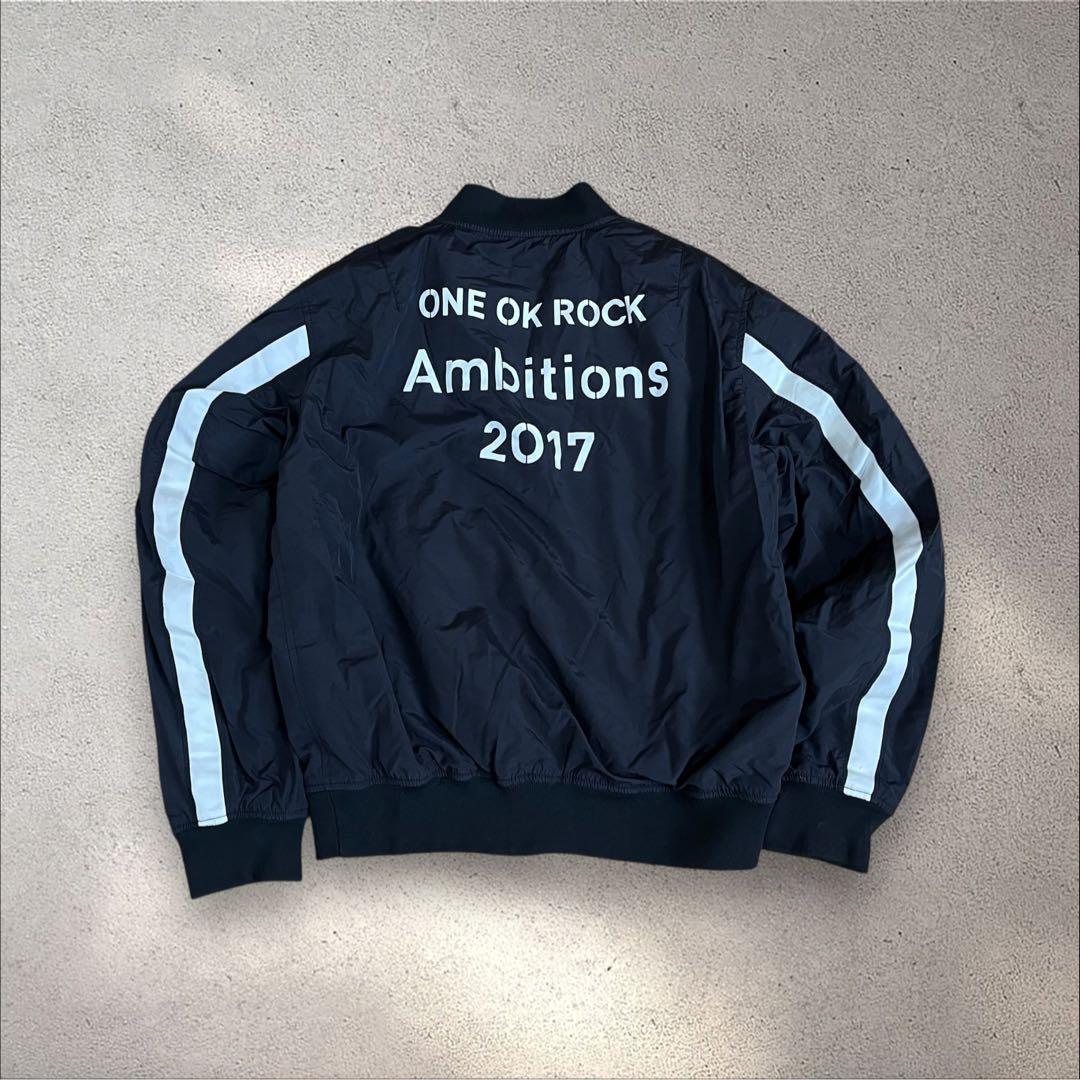 ONE OK ROCK Ambitions 2017 MA-1ジャケット 短丈 ONE OK ROCK Ambition 2017 MA-1ジャケット - メルカリ