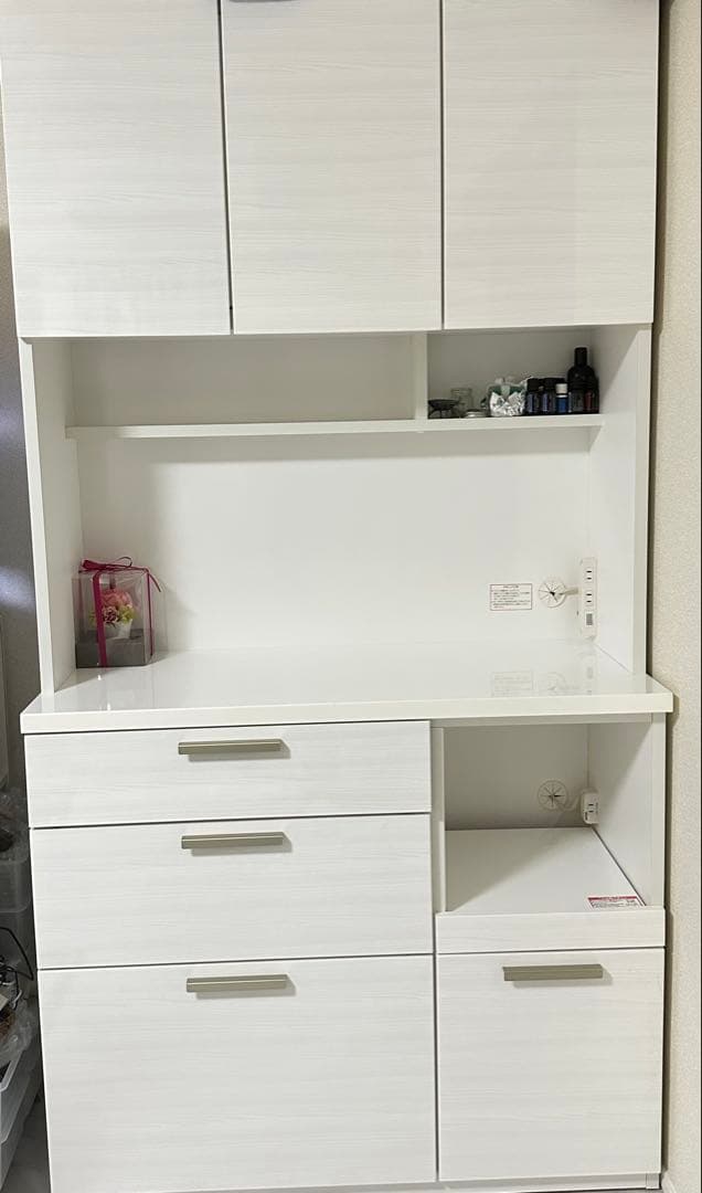 美品 ニトリ NITORI ソレル　100センチ　キッチンボード　食器棚 nitori-net_4720540