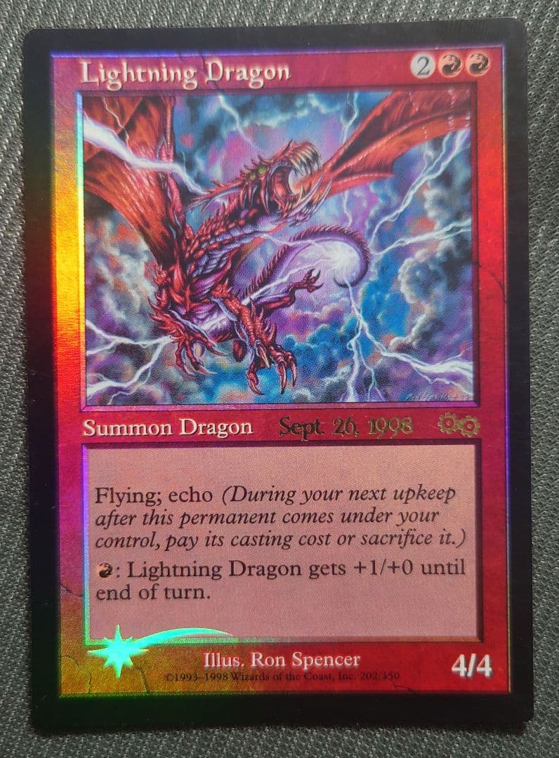 mtg 稀少 プロモ FOIL 稲妻のドラゴン 英語版 usg mtg 稀少 プロモ FOIL 稲妻のドラゴン 英語版 usg mtg 稀少 プロモ