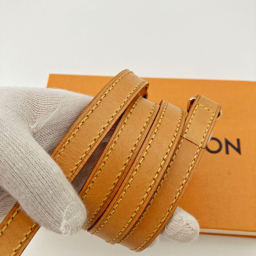 美品 ルイヴィトン ショルダーストラップ ヌメ革 1.5cm×113cm ベルト