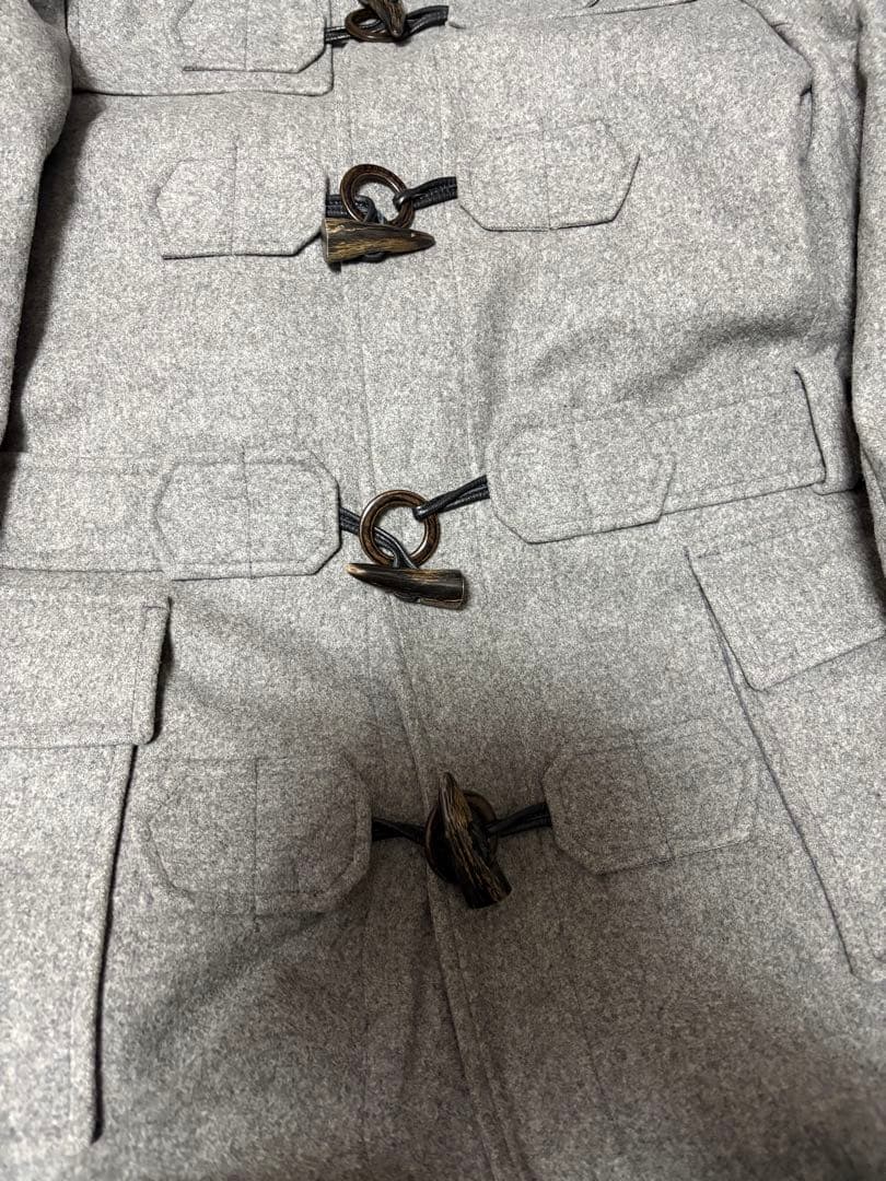 レア ARTISAN ダッフルコート グレー カシミヤ ウール S アルチザン