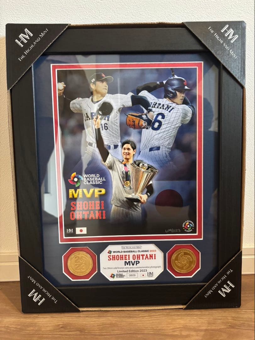 限定品　大谷翔平　WBC MVP ダブルフォトミント 販売終了】2023枚限定！WBC 大谷翔平 MVP記念 フォトパネル、入荷