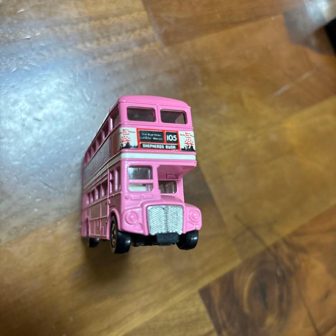 激レア‼️ロングトミカ ロンドンバスRM ルートマスター 特注ピンク