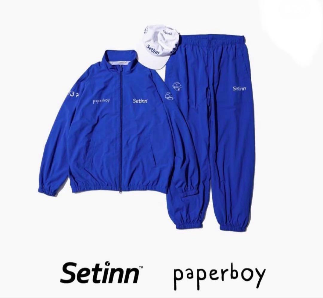 paperboy setinn コラボウェア(セットアップ)青XL paperboy × Setinn 24/11/02(Sat) Release Available at 『Setinn