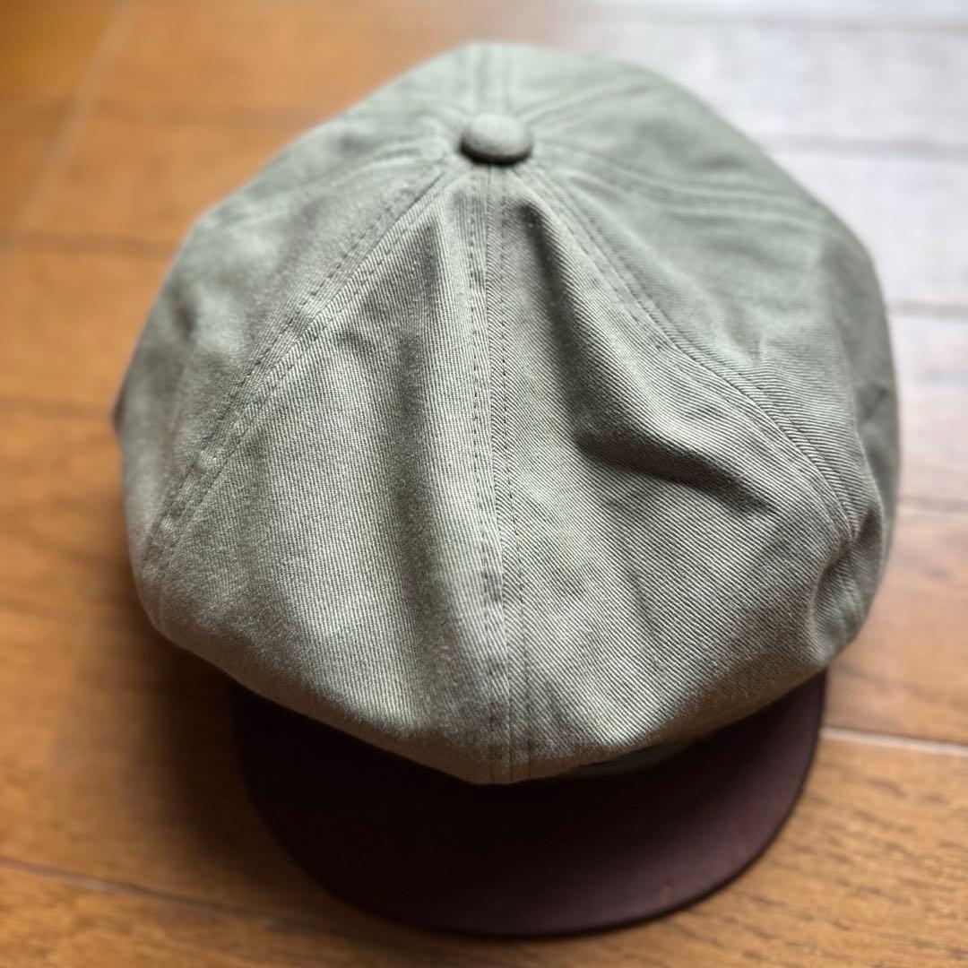 Dry Bones ジョニーキャップ キャスケット ドライボーンズ レザー切替