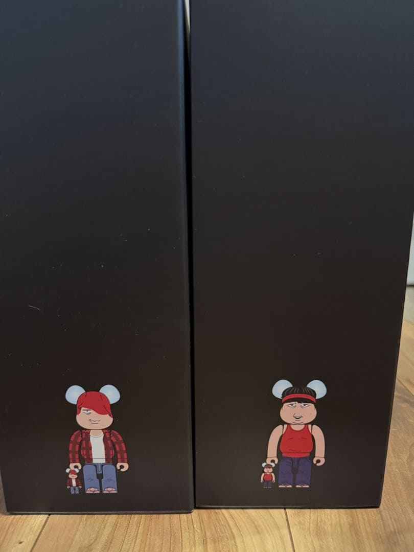 バナナマン BE@RBRICK ベアブリック 赤えんぴつセット キーホルダー付き