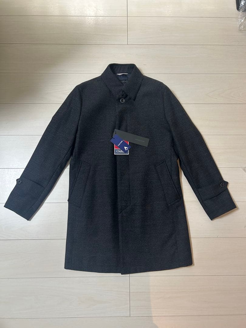 新品タグ付 HILTON ヒルトン コート ウール100% グレー ステンカラー