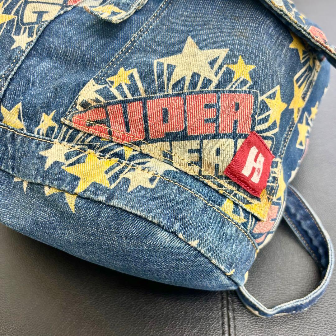 ヒステリックグラマー 総柄 デニム リュック スター - メルカリ
