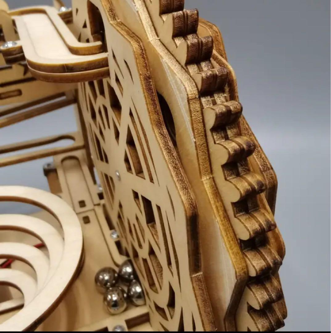 モーター ビー玉コロコロ コースター 組み立て式 3Dパズル ピタゴラ