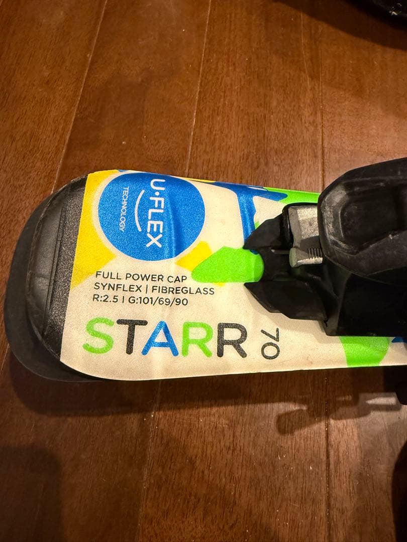 子供用スキーセット 板UFLEX STAR70とブーツ カザマSPAX 3J - メルカリ