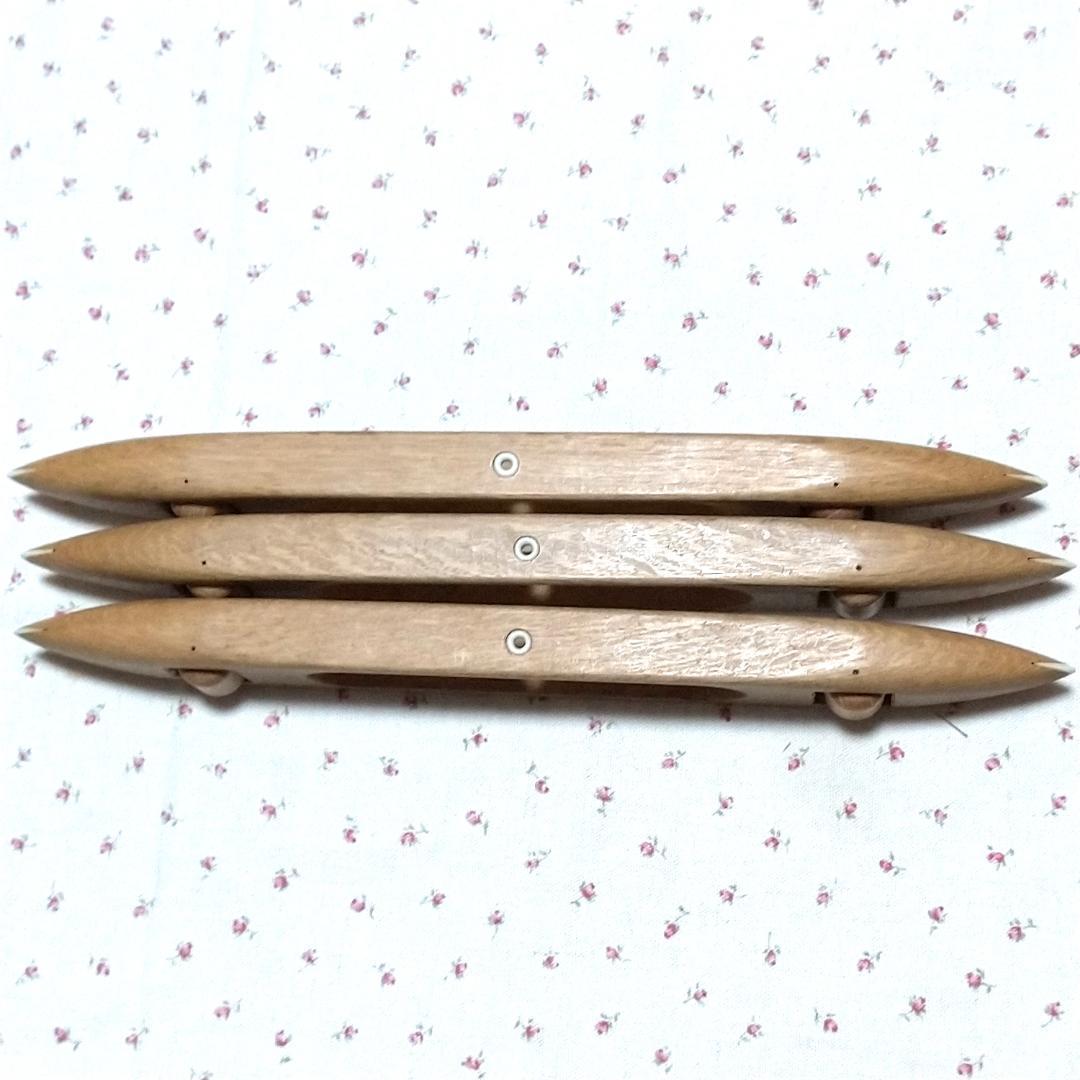 ち*ん様 機織りの道具 車杼 シャトル3点と小管（玉管）