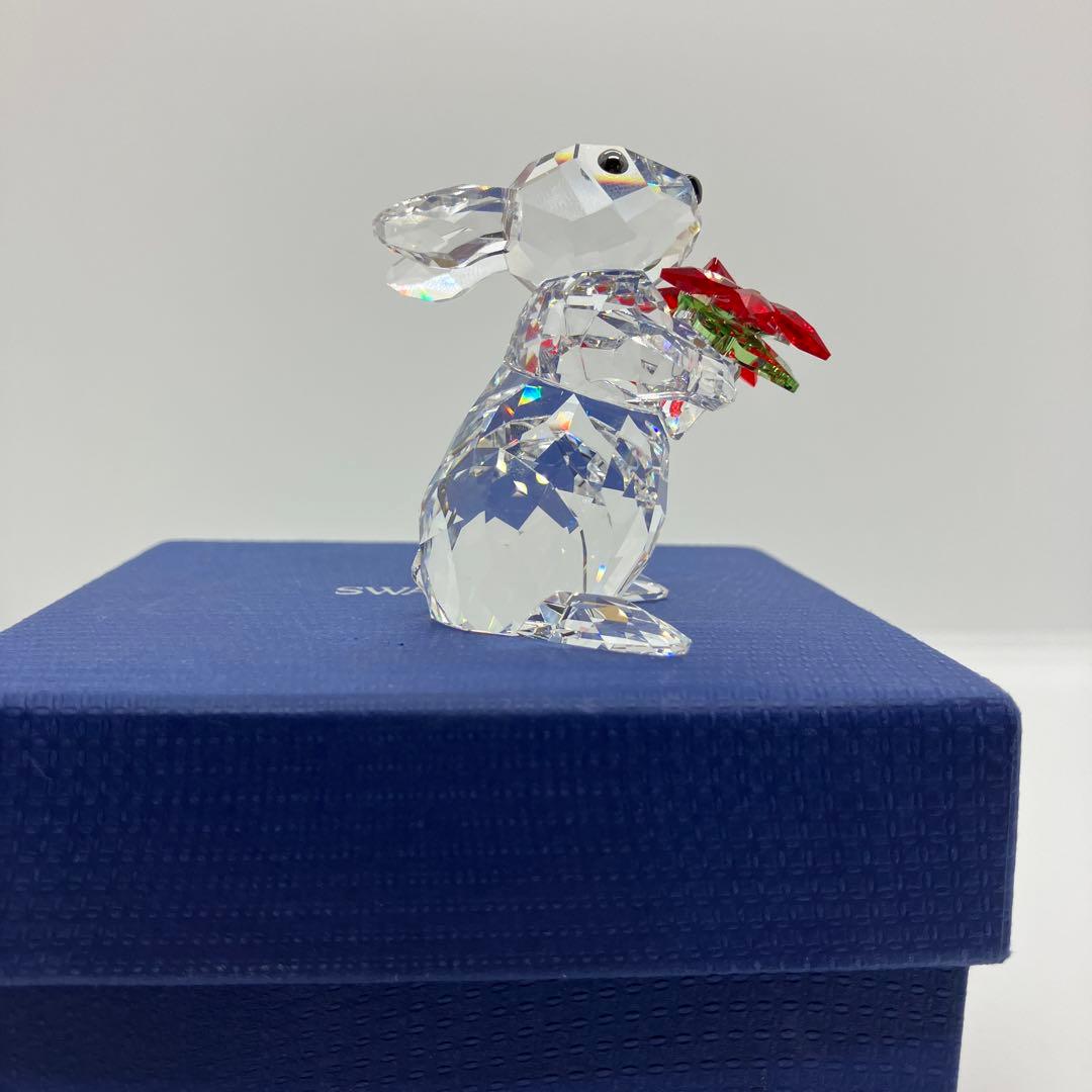 SWAROVSKI スワロフスキー うさぎ ローズ 置物 動物 クリスタル - メルカリ