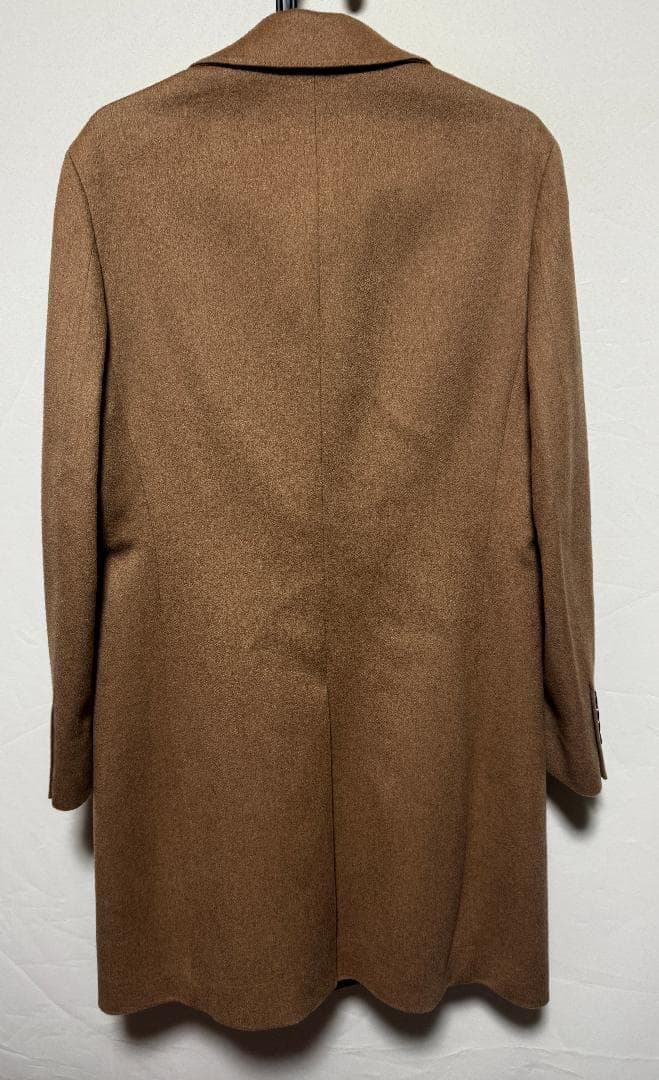 ヒルトン 洋服の青山 キャメル素材 チェスターコート サイズS 新品