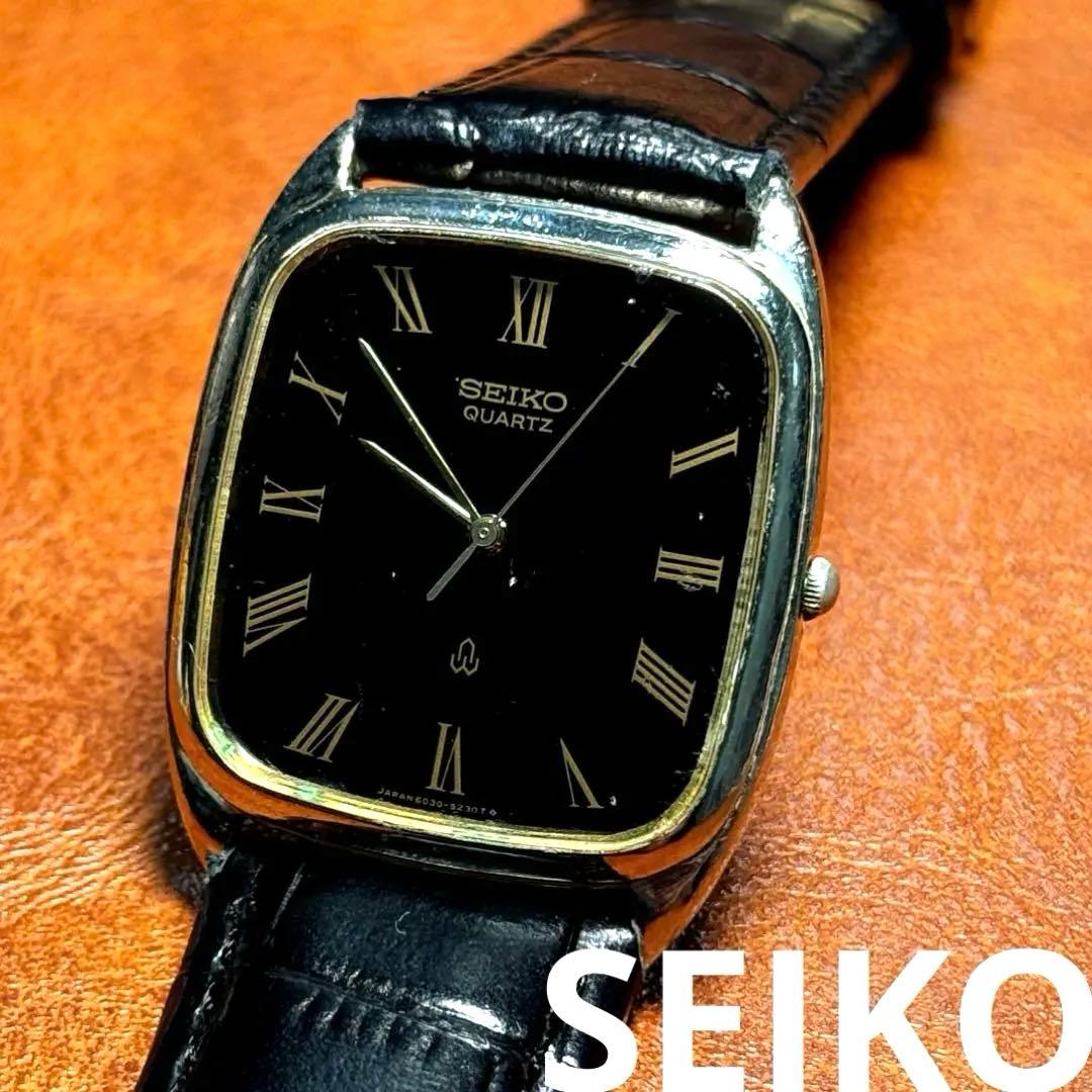 A96 希少 稼動品 SEIKO シャリオ レクタンギュラー80年代ヴィンテージ