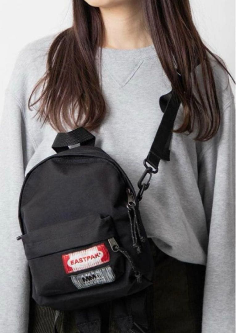 MM6 EASTPAK ショルダーバッグ 黒 MM6 エムエムシックス メゾンマルジェラ イーストパック Maison