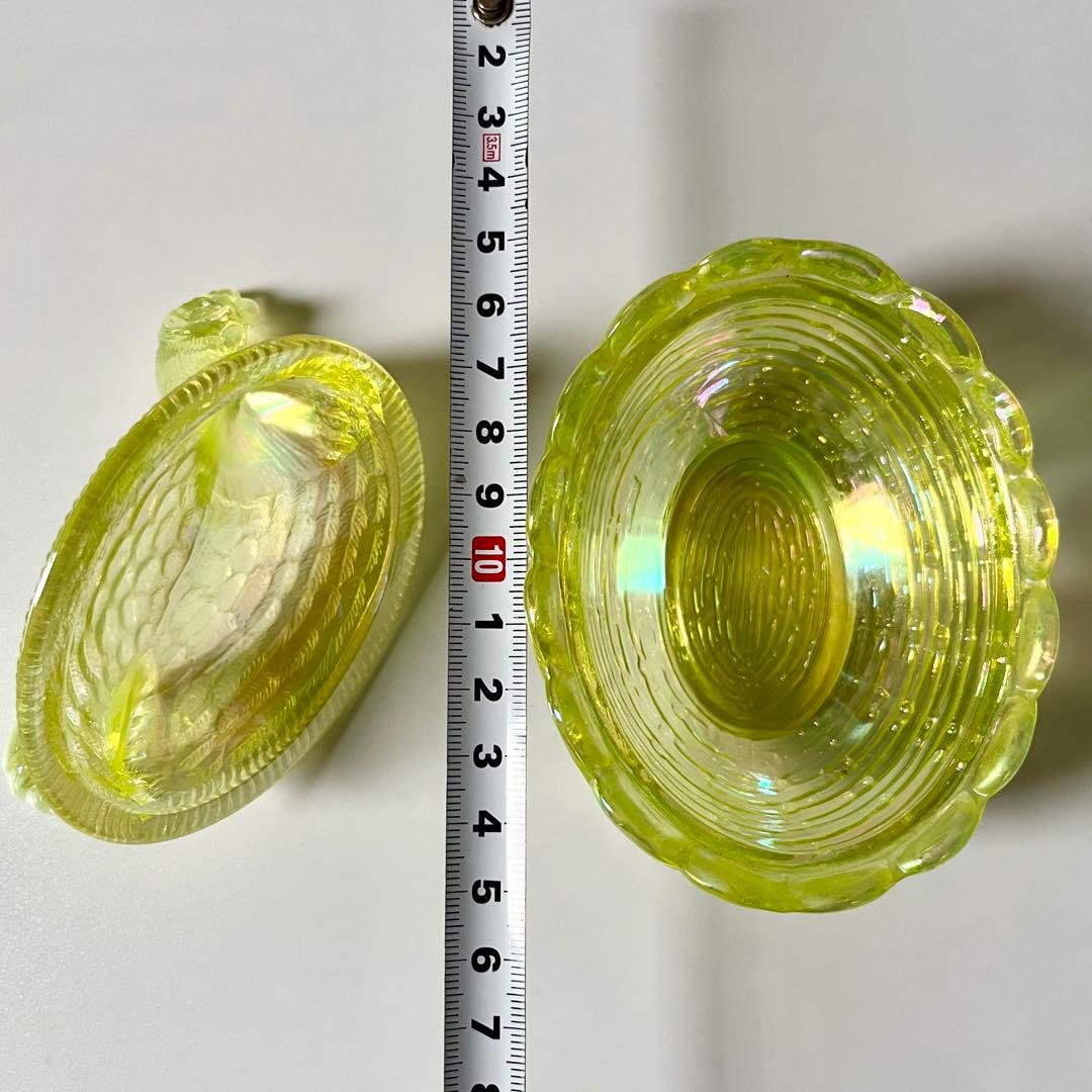 ウランガラス 鳥 小物入れ キャニスター 置物の通販はau PAY