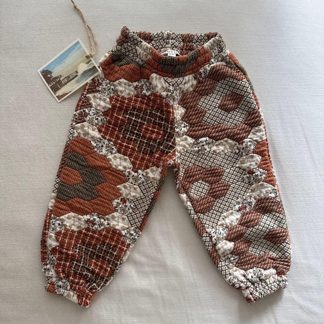 fish and kids パッチワークジャガードパンツ FISH & KIDS パッチワークジャガードパンツ fish and kids パッチ