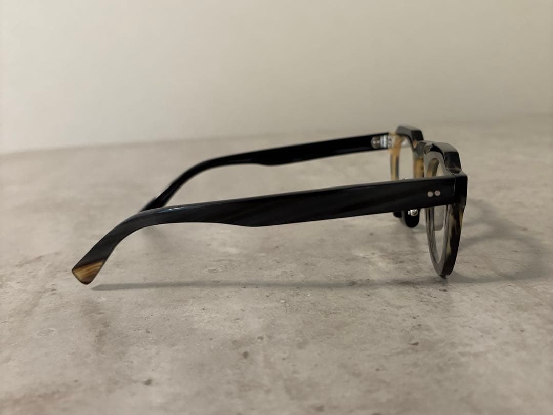 一点物 バッファローホーン眼鏡水牛角クラウンパント伊達メガネサングラス