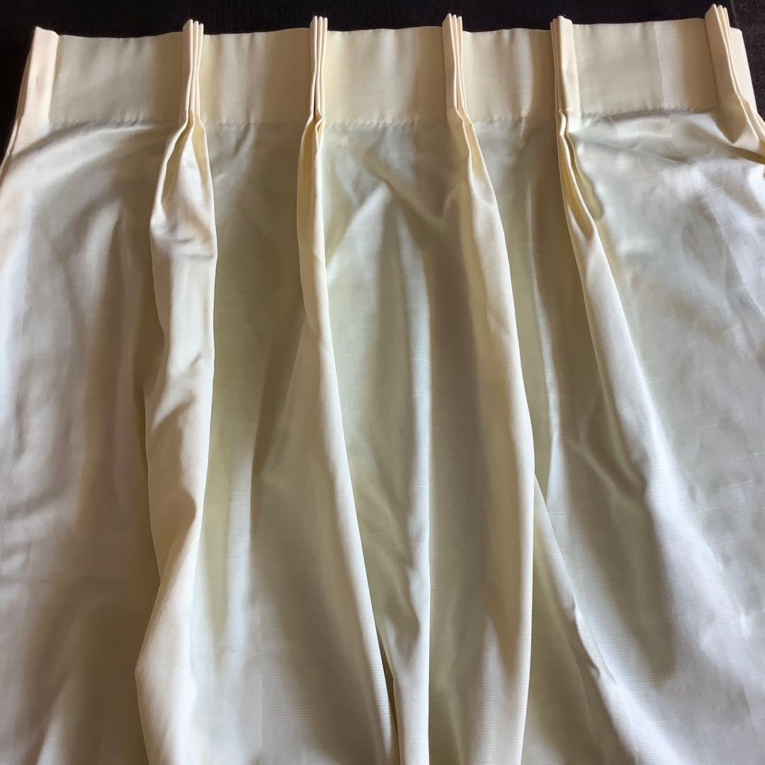 大塚家具 ドレープ&レース刺繍付きカーテン 4枚セット約93✖️213