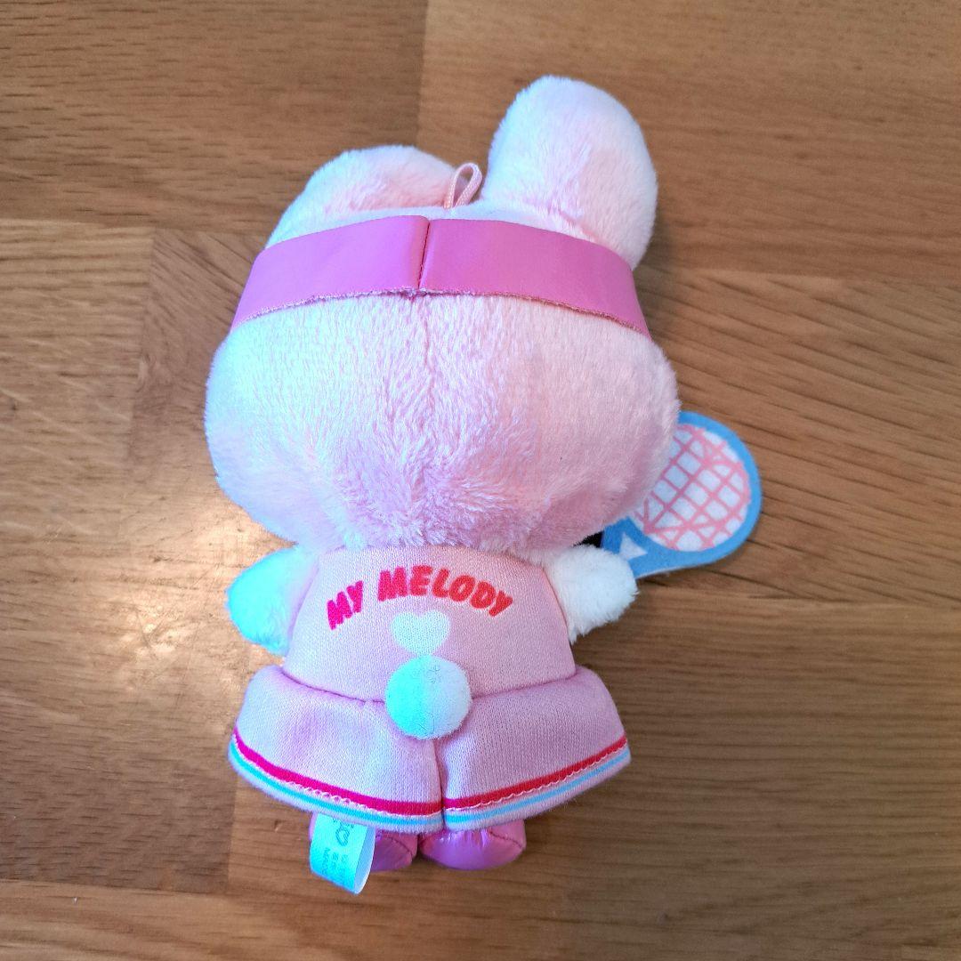 マイメロディ マスコット テニス姿 ぬいぐるみ キーホルダー サンリオ